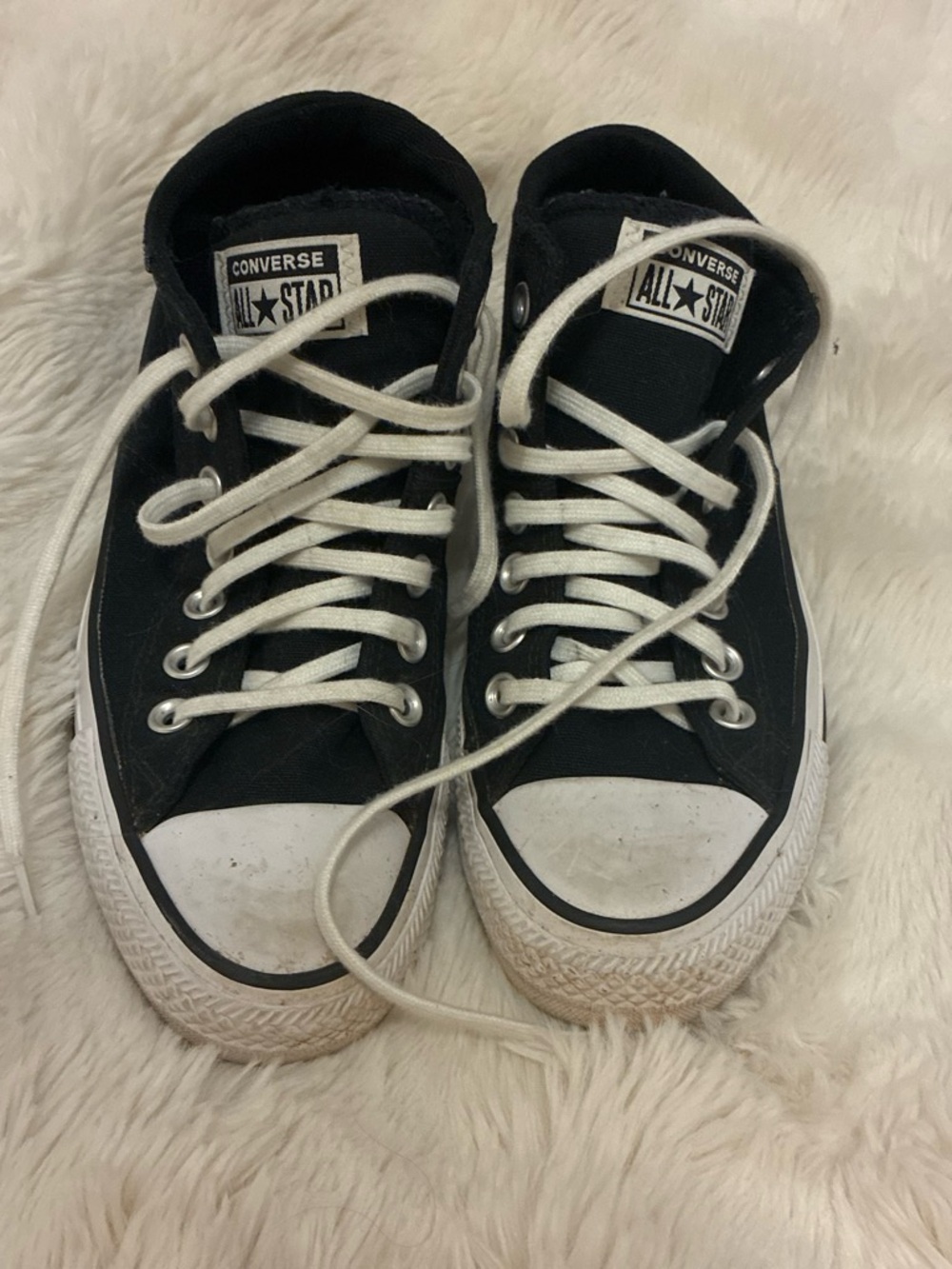 Converse Black & White High-Top Sneakers